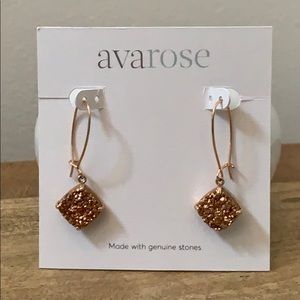 Ava Rose Druzy Earrings